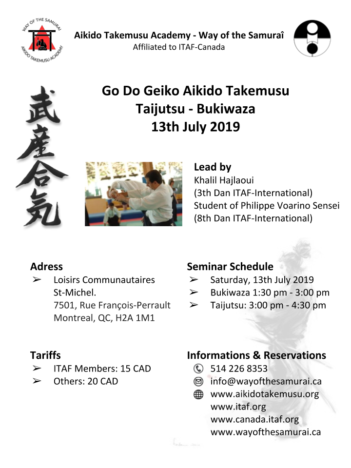 Seminar July 2019